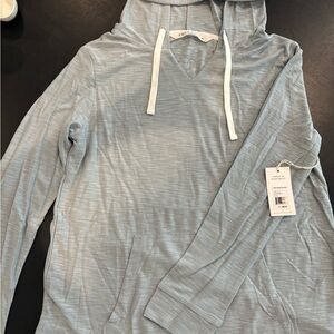 Free Fly Apparel Sky Blue Long Sleeve Hoodie